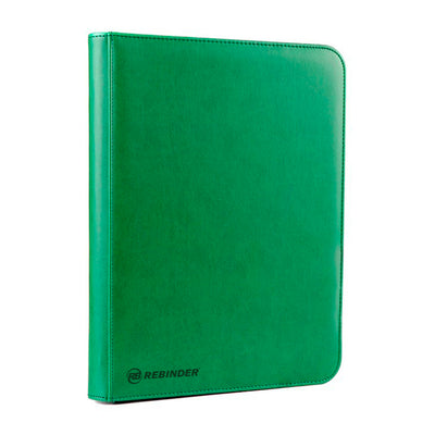 Green - Toploader Zipped 9-Pocket binder