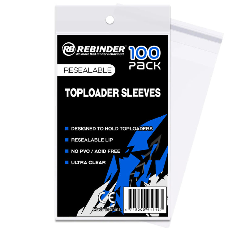 Rebinder - Toploader Sleeves (100 Pack)